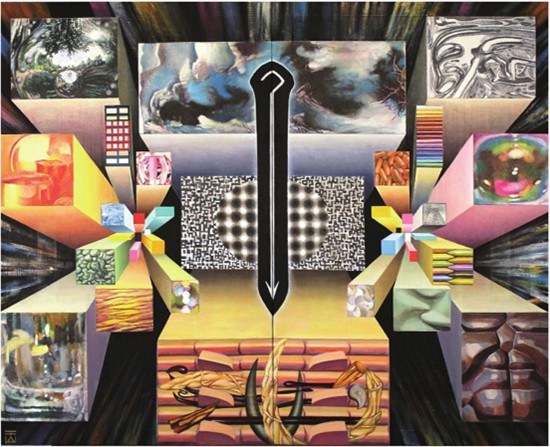 中國僑網(wǎng)書寫夢(一)(120cm*210cm綜合材料)-王建躍(瑞典)-2013