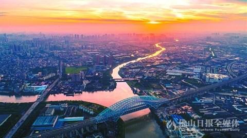 中國僑網(wǎng)三山新城。/佛山日報航拍團影友高波攝