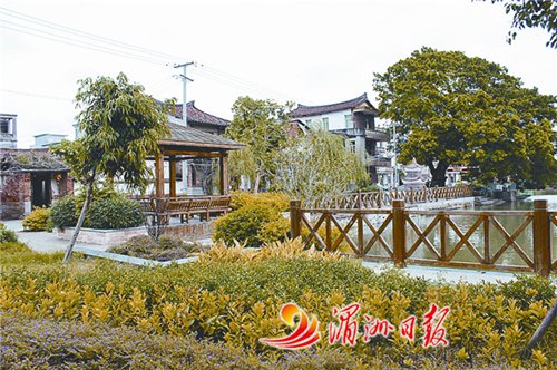 圖為該村休閑公園一角。