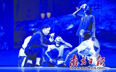 升級(jí)版《闖金山》中的《淘金郎》劇照。廖智輝