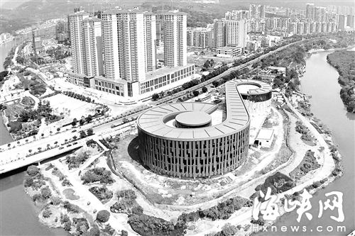 莆田市新博物館外觀似媽祖手中的一柄“如意”