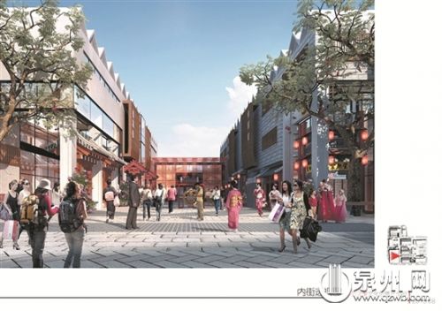 “東亞之窗”文創(chuàng)園內(nèi)街透視圖(項(xiàng)目運(yùn)營方