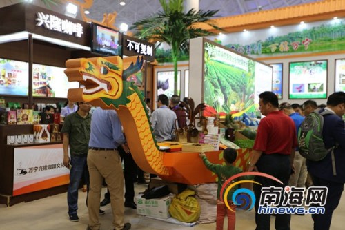 中國(guó)僑網(wǎng)萬(wàn)寧展館。萬(wàn)寧市供圖