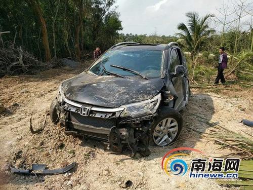 中國僑網(wǎng)事故現(xiàn)場。 萬寧邊防支隊供圖