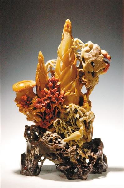 中國僑網(wǎng)青田石雕作品 主辦方供圖