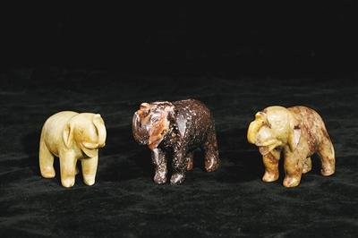 中國僑網(wǎng)青田石雕作品《小象》