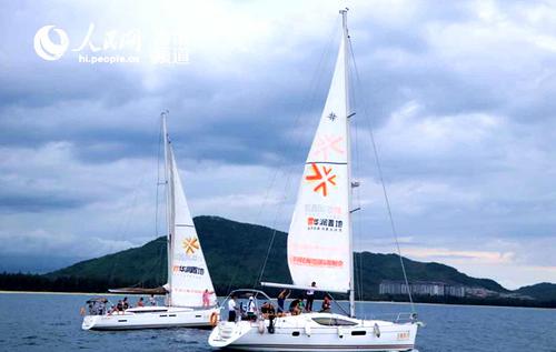 中國僑網(wǎng)碧波帆船。