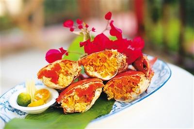 中國(guó)僑網(wǎng)清蒸和樂(lè)蟹