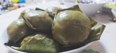 中國(guó)僑網(wǎng) 福州特有的“菠菠粿” 東南網(wǎng)記者 張立慶 攝