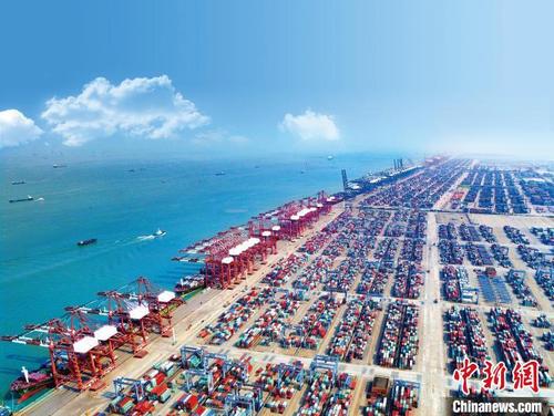 中國僑網(wǎng)廣州港南沙港區(qū) 廣州港集團供圖