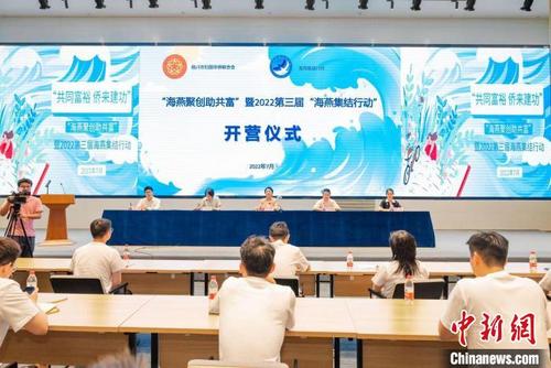 中國僑網(wǎng)開營儀式現(xiàn)場 紹興僑聯(lián) 供圖