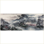 <strong>水色清心山居圖</strong><br>張京成（美國(guó)）