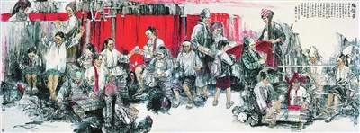 中國僑網(wǎng)五指山之歌·織錦圖之一 喬德龍 作品