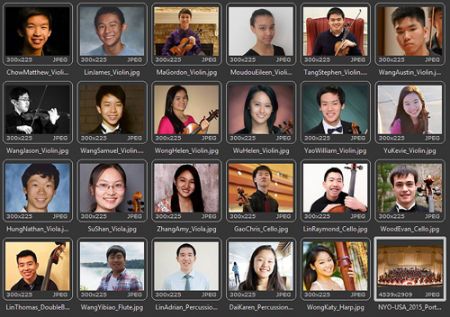 中國僑網(wǎng)樂團(tuán)的大部分華裔成員。(美國《僑報(bào)》)