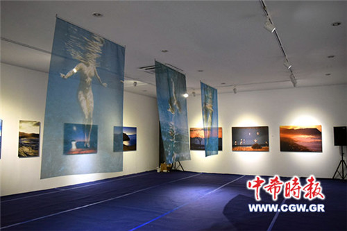 展覽現(xiàn)場。(希臘《中希時報》