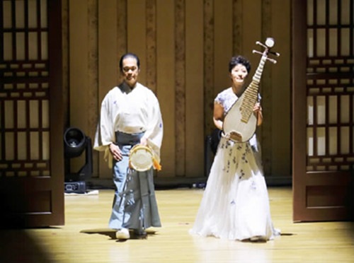中國琵琶"重逢"日本太鼓