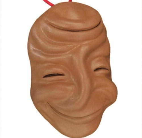 岳云生泥塑作品《丑臉》系列。(李超