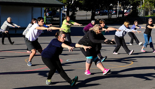 中國(guó)僑網(wǎng)學(xué)習(xí)健身氣功五禽戲