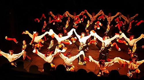 中國僑網(wǎng)錫比烏歡樂春節(jié)舞蹈演出劇照