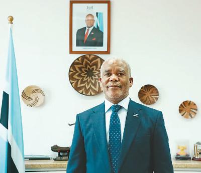 中國僑網(wǎng)博茨瓦納駐華大使莫圖西·帕拉伊近照(海外網(wǎng)/付勇超 攝)